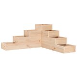 Maison Chic Cvetlični Lonec - Vrtna korita s 4 nadstropji 80,5x79x36 cm trdna borovina, (22057477) | Shoptok.si