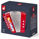Janod Harmonika za decu Confetti, Crvena | ePonuda.com