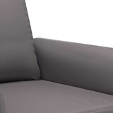 vidaXL 3-dijelni set sofa s jastucima sivi od umjetne kože | shoptok.hr