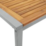  Set za blagovanje na otvorenom od 7 dijelova od akacije i metala | shoptok.hr