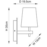  Endon 114200 - Zidna lampa 1xE14/7W/230V bež/zlatna | Eponuda.com