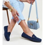 Gemre Navy blue matte finish loafers Rubiania | Shoptok.si