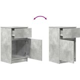 vidaXL Nočna omarica 2 kosa betonsko siva 39x35x65 cm inženirski les | Shoptok.si