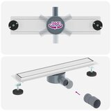 Tuš kanal 2-u-1 sa 360° sifonom Srebrno 50 cm | shoptok.hr