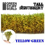 Green Stuff World tall shrubbery - yellow/green Cene