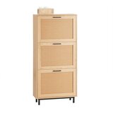 SoBuy Vhodni regal za čevlje s 3 vrati in 6 policami Natural, (21338229) | Shoptok.si