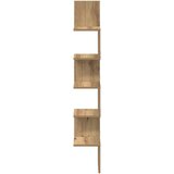  Zidna kutna polica Artisan hrast 20x20x127,5 cm izrađeno drvo | Eponuda.com