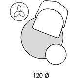 Think Rugs Roza preproga Teddy, ⌀ 120 cm | Shoptok.si