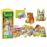 Set of Wooden Magnets with Colorful Animals, 20 pieces Cijene