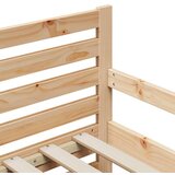  Raztezno posteljno okvir za otroke Rjava 80 x 130 / 165 / 200 cm | Shoptok.si