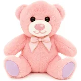 BAMBLY MEDVEDEK PLIŠASTA IGRAČA ZA DOJENČKA, ROZA, 15 CM, MEHKA, (5000261609)