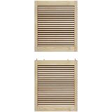vidaXL vrata ormara 2 pcs smeđa 140.5 x 59.5 x 2.1 cm masivna borovina | shoptok.hr