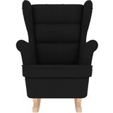  Stolica za ljuljanje 74x90x102 cm od tkanine crna | shoptok.hr