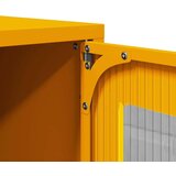 vidaXL TV omarica gorčično rumena 100,5x39x60,5cm jeklo | Shoptok.si