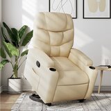Maison Chic Naslanjač - Relax naslanjač s funkcijo vstajanja krem blago, (22061351) | Shoptok.si
