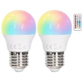 Aigostar led rgbw prigušiva sijalica G45 E27/6W/230V 3000K + daljinski upravljač | Eponuda.com