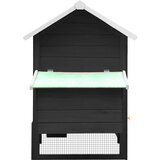  Kavez za kokoši sivi 170x81x110 cm masivna borovina i jelovina | shoptok.hr
