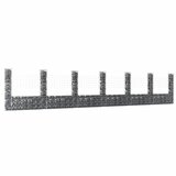 vidaXL gabion košara u-oblike s 7 stebri železo 740x20x150 cm | Shoptok.si