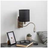  Brilagi - LED zidna lampa NUBILA 1xE27/25W/230V + LED/3W hrom/crna | Eponuda.com