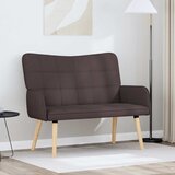  Kauč za dvoje Tamno smeđa 115 x 61 x 87 cm tkanina Cijene