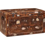 vidaXL Shranjevalna škatla 70 x 35 x 40 cm trden predelan les | Shoptok.si