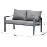 Hanah home Siena Anthracite Garden Lounge Set | ePonuda.com