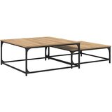 vidaXL Gnezdeča Kavna Miza 2 pcs artisan hrast 80 x 8035 x cm, (5000083362) | Shoptok.si