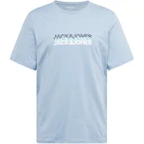 Jack & Jones Majica 'JJCYBER' dimno modra / nočno modra / svetlo modra / off-bela