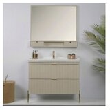 Hanah home Kupatilski ormarić sa umivaonikom i ogledalom (2 komada) Noble 100 Luna | Eponuda.com