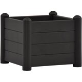  Povišena vrtna gredica PP antracit 43 x 43 x 35 cm | shoptok.hr