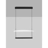 Nova Luce Bela/mat črna aluminijasta LED zatemnitvena viseča svetilka ø 60 cm Diona – | Shoptok.si