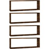  Kockaste zidne police 4 kom boja hrasta 80x15x26 5 cm drvene | shoptok.hr