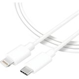 TACTICAL Taktični gladek nit kabel USB-C/Lightning - 0.3m - Bela KP31185 Cene