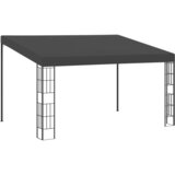 vidaXL Paviljon za namestitev na steno 3x4 m antraciten iz blaga | Shoptok.si