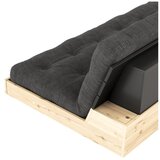 Karup Design Crna/antracitno siva sklopiva sofa od samta 244 cm Base – | shoptok.hr
