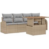  Sjedeća garnitura za vrt 5 pcs bež i svjetlosiva | shoptok.hr
