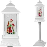 Decoration Lantern with Santa White Carols Lights