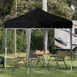  Rastezljivi šator za svadbe - šator za zabave Crna 195 x 195 x 245 cm - Crna Bez bočnog zida | shoptok.hr