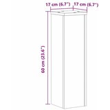  Stalci za biljke 2 kom boja hrasta 17 x 17 x 60 cm drveni | shoptok.hr