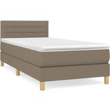 Maison Chic Box spring postelja - Vzmetna postelja z vzmetnico taupe 90x200 cm blago SL6734, (21886374) | Shoptok.si