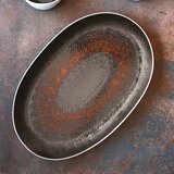 Le Coq Krožnik Estia Rust 41,5x27cm / ovalen / rjav / porcelan, (5000199157) | Shoptok.si