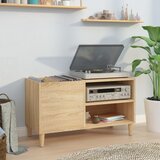 vidaXL Omarica za gramofonske plošče hrast sonoma 84,5x38x48 cm les Cene