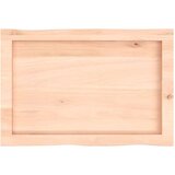 vidaXL Stolna ploča 60x40x6 cm netretirana hrastovina sa živim rubom | shoptok.hr