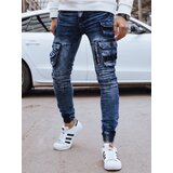 DStreet Spodnie męskie jeansowe bojówki niebieskie | Shoptok.si