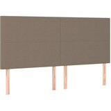  Uzglavlje smeđesivo 200x5x118/128 cm od tkanine | shoptok.hr