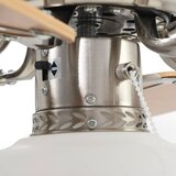  Ukrasni stropni ventilator sa svjetlom 82 cm svijetlosmeđi | shoptok.hr