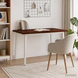  120 x 70 x 75 cm Čvrsto drvo akacije Tamno smeđa i bijela - tamno smeđe i bijele boje 120 x 70 x 75 cm Živi rub | shoptok.hr
