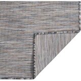  Zunanja preproga ploščato tkanje 100x200 cm rjava in modra, (20668831) | Shoptok.si
