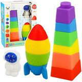  Set of Rubber Blocks Tower Rocket Cosmonaut Colorful 11 pcs. Cijene