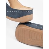 SEASTAR Low-heeled wedge sandals with buckles blue | ePonuda.com